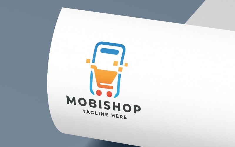 Mobilní obchod Logo Pro šablona
