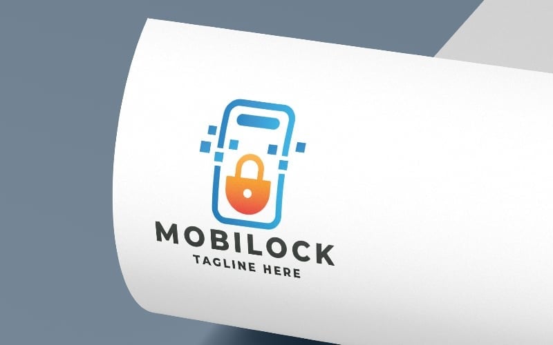 Modello di logo di blocco mobile Pro