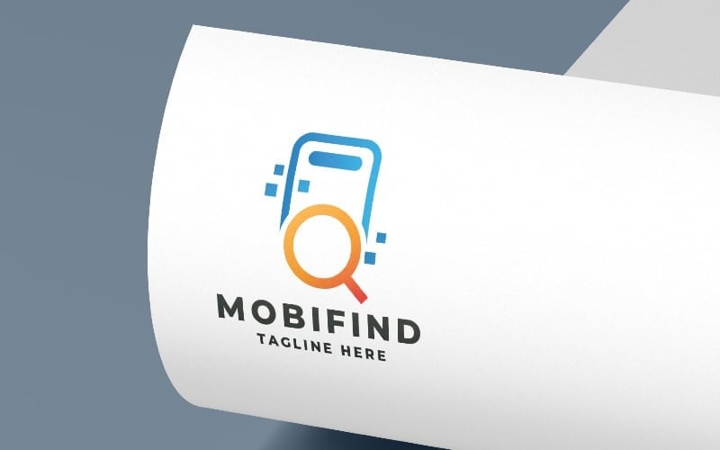 Шаблон логотипу Mobile Find Pro