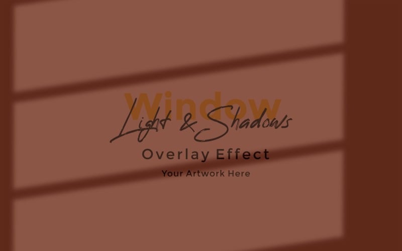 Window Sunlight Shadow Overlay Effect Mockup 221