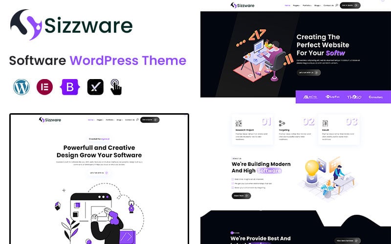 Sizzware – програмна тема WordPress