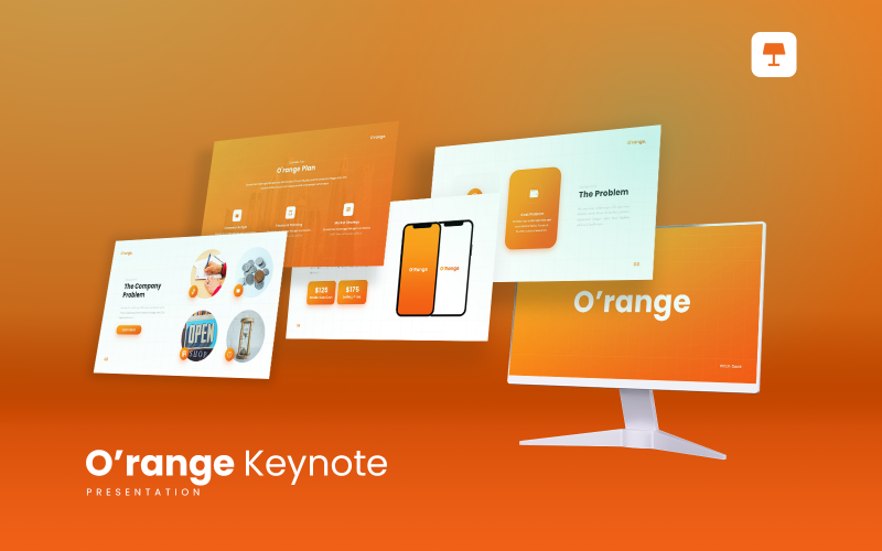 O'range - Creative Pitch Deck Keynote-Vorlage