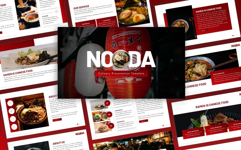 Багатоцільовий кулінарний шаблон презентації Nooda
