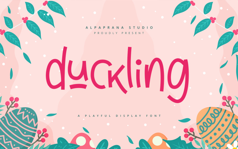Duckling — игривый шрифт дисплея