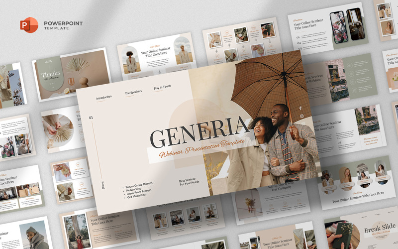 Generia - Webinar eCourse PowerPoint-sjabloon