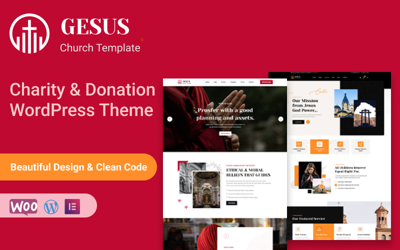 Gesus - WordPress-thema voor liefdadigheid en donaties
