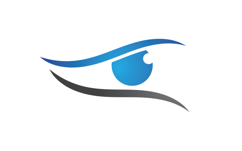 Oogzorg gezondheid ogen logo vector v6