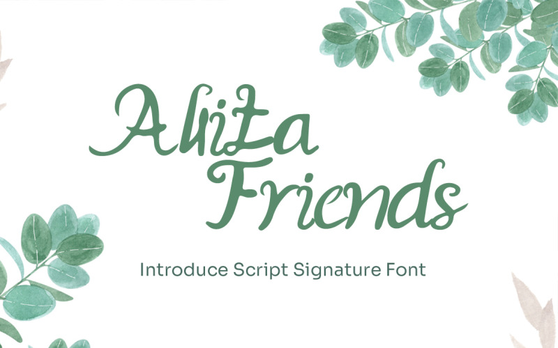 Allita Friends - Fonte manuscrita manuscrita