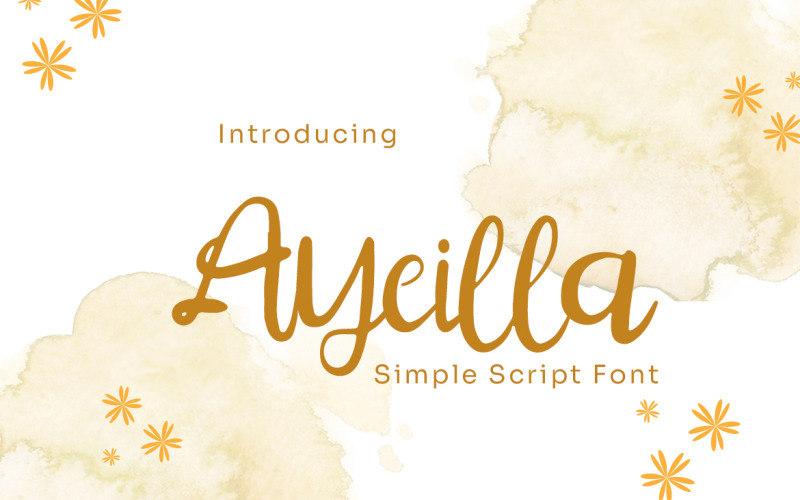 Ayeilla - Simple Script Font