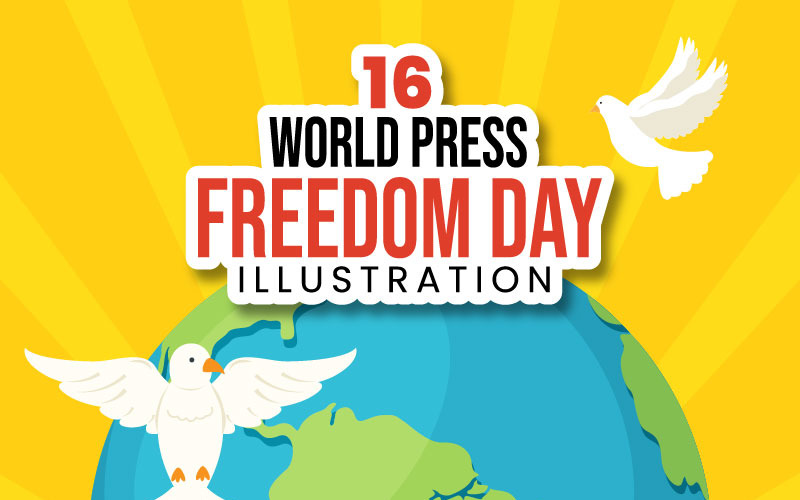 16 Illustration de la Journée mondiale de la liberté de la presse