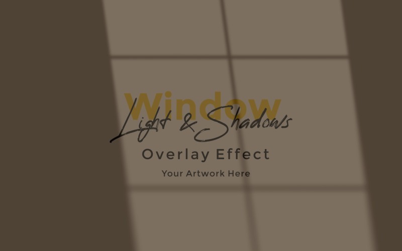 Window Sunlight Shadow Overlay Effect Mockup 253