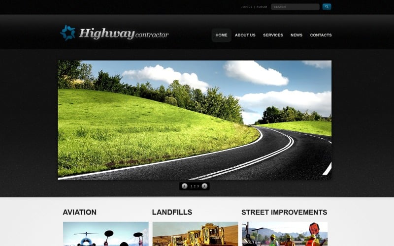 Construction Company Website Template