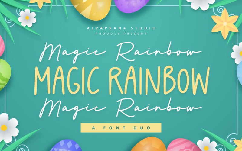 Magic Rainbow - Modern Font Duo