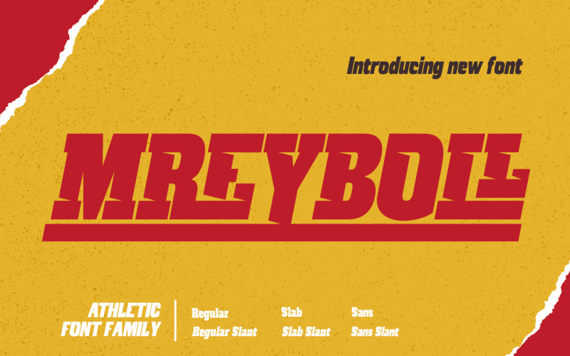 MREYBOLL | Atletický styl písma