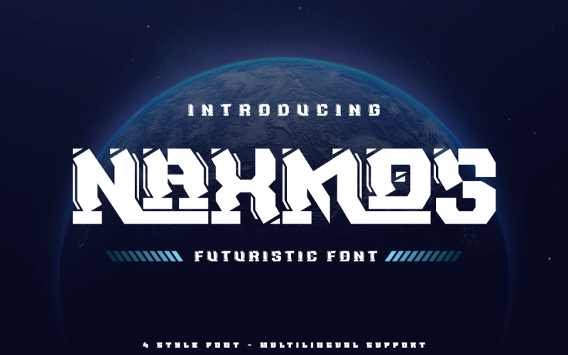 NAXMOS | Futuristický styl písma