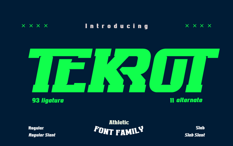 TEKROT | Czcionka w stylu sportowym