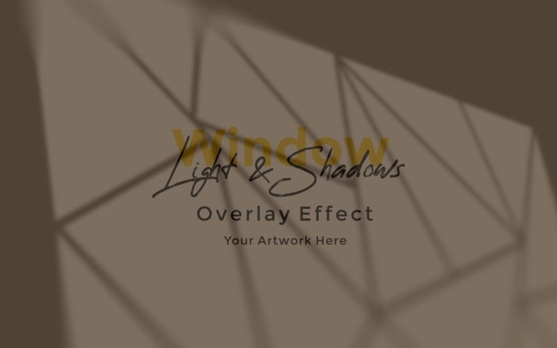 Window Sunlight Shadow Overlay Effect Mockup 303
