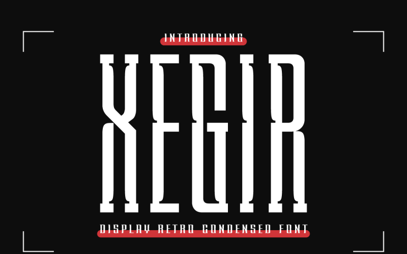 XEGIR | Retro zhuštěné písmo