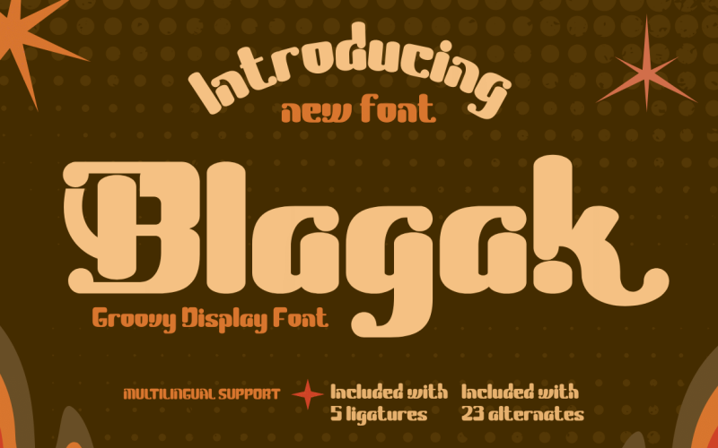 Blagak | Groovige Retro-Schriftart