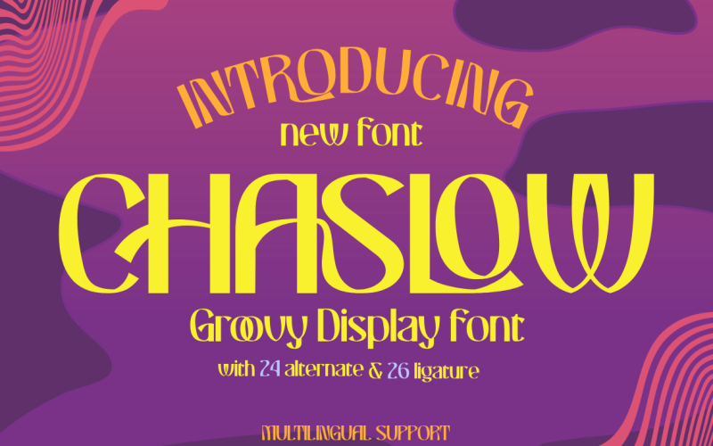 CHASLOW | Fuente retro maravillosa