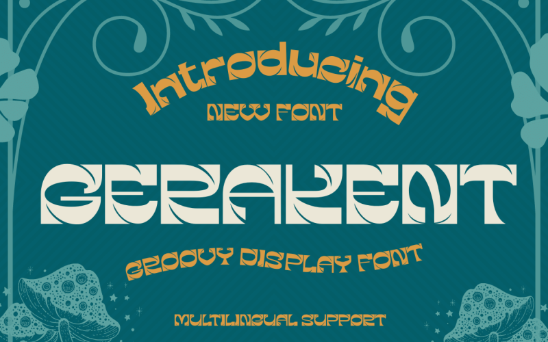 GERAKENT | Groovy Retro Font