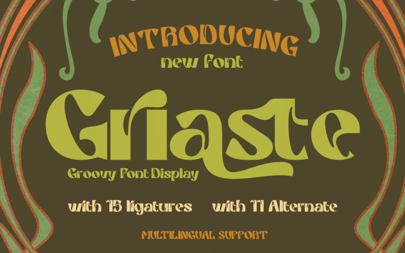 Griaste | Groovy Retro betűtípus
