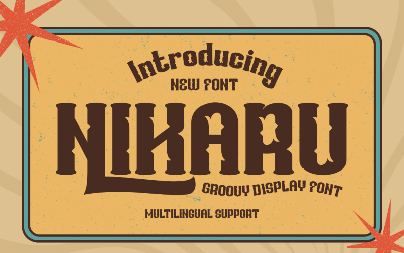 NIKARU | Groovige Retro-Schriftart