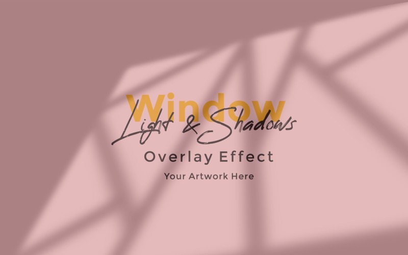 Window Sunlight Shadow Overlay Effect Mockup 419