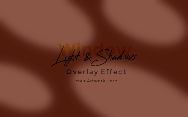 Window Sunlight Shadow Overlay Effect Mockup 441