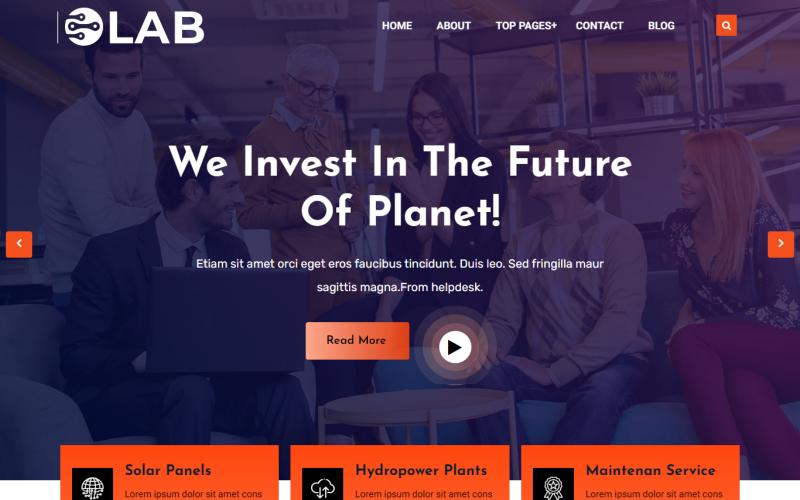 Amaro - Responsivt WordPress-tema för företag och flera ändamål