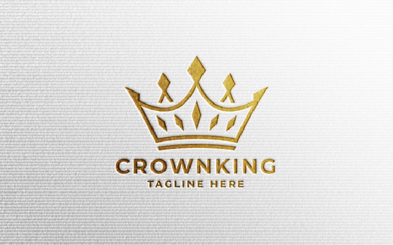 Modelo Pro do Logotipo do Rei Coroa