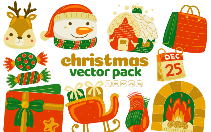 Super Pacote de Vetor de Natal #03