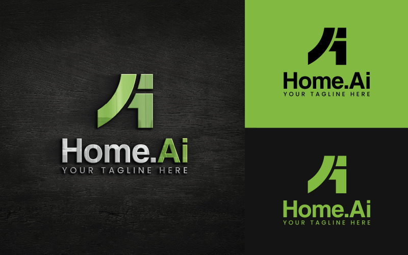 AI Letter Modern Monogram Logo Ontwerp