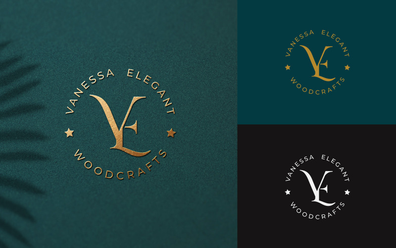 EV Luxe Brief Mark Logo Ontwerp