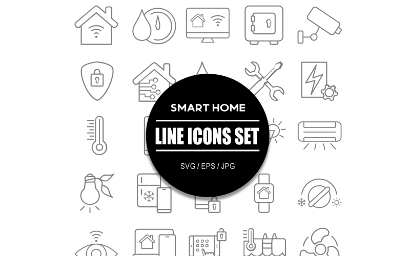Smart Home Icon Set-bundel
