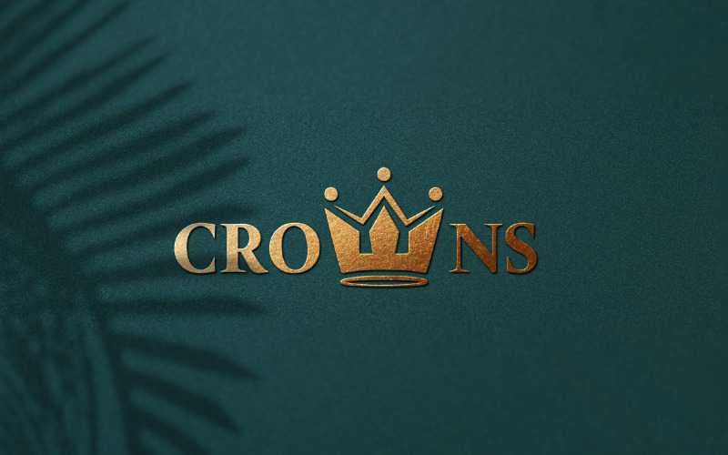 W Lettre Couronne Wordmark Logo Design