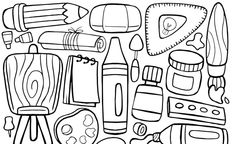 Арт-студия Doodle Vector Line Art #01