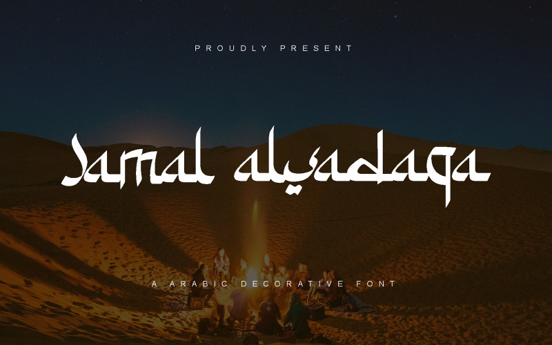 Jamal Alsadaqa - 装饰字体