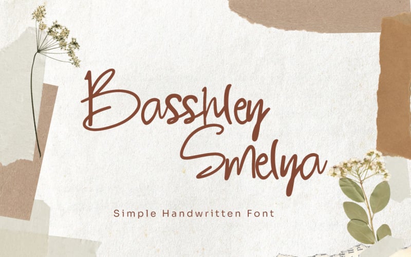 Basshley Smelya - Simple Handwritten Font
