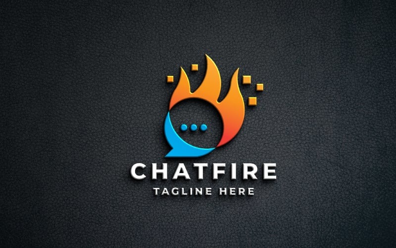 Chat Fire Logo Pro Template