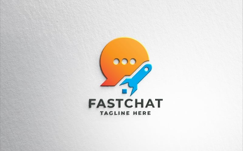 Fast Chat Logo Pro-sjabloon