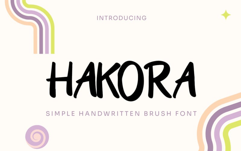 HAKORA - handschriftliche Pinselschrift