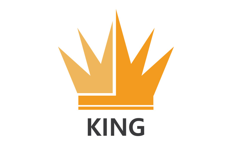 Korunní král a princové Logo šablona vektor V11
