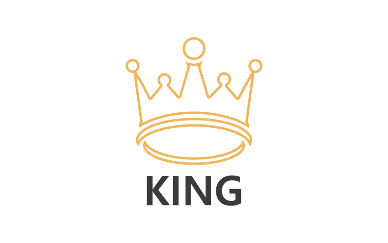 Kroonkoning en prinsen Logo sjabloon vector V22