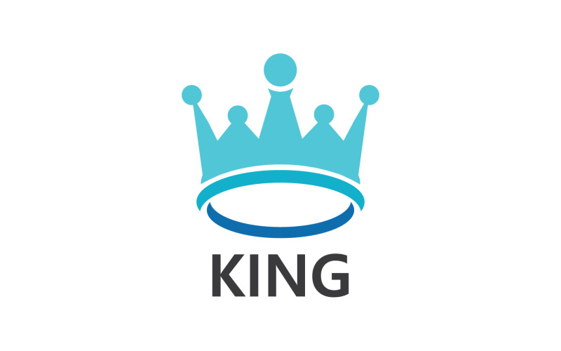 Modelo de logotipo do rei e príncipes herdeiros vetor V6