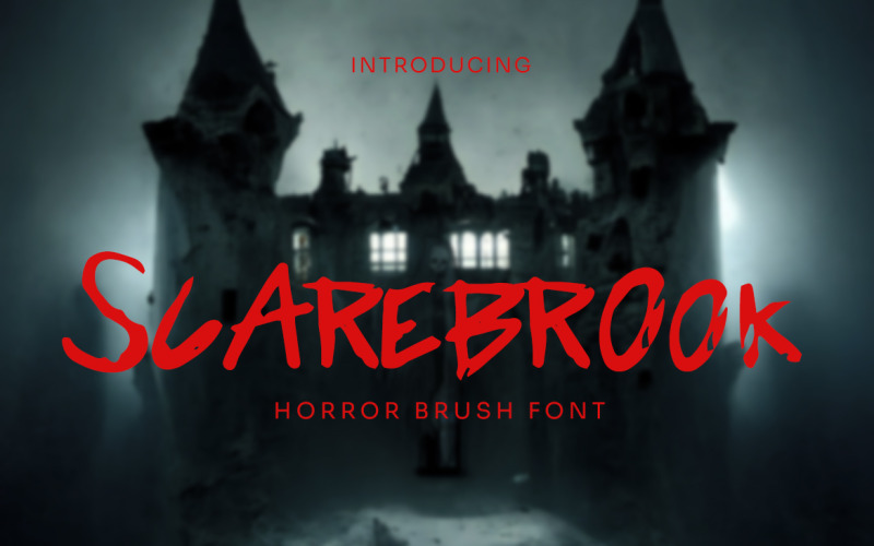 Scarebrook - Carattere pennello horror