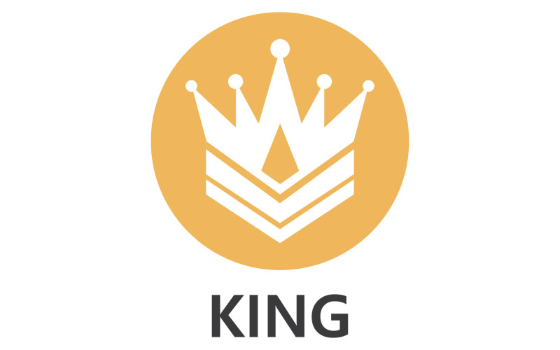 Crown King And Princes Logo Şablonu vektör V39