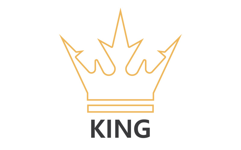 Minimal logo of king crown vector illustration Stock Vector by ©vicasso  182953916