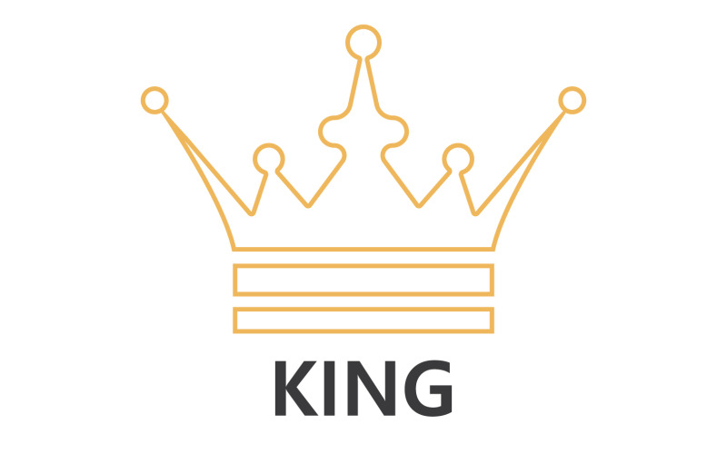 Crown King And Princes Logo Template Vector V32