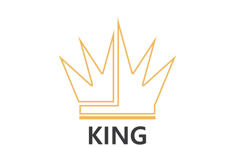 Crown King And Princes Vector Template Logo V27